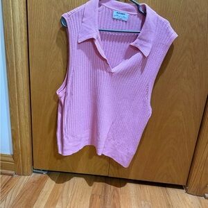 Old Navy Pink Ribbed Tank Top